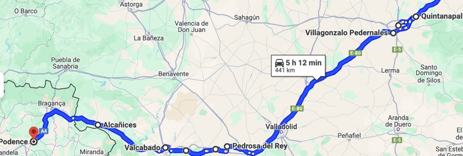 Reitti 17.4. Briviesça - Podence